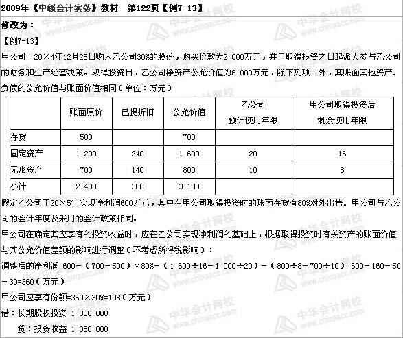 中級(jí)職稱《中級(jí)會(huì)計(jì)實(shí)務(wù)》第七章