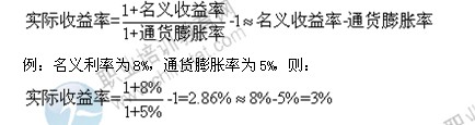 2014年中級(jí)經(jīng)濟(jì)師考試金融專業(yè)精講：實(shí)際收益率