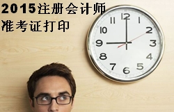 2015注冊(cè)會(huì)計(jì)師準(zhǔn)考證打印