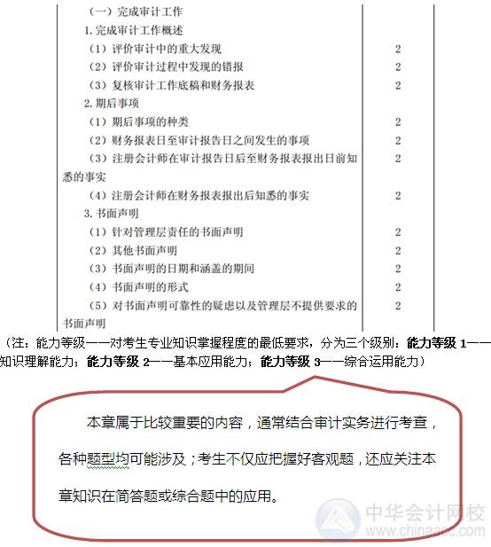 2015注會“借題發(fā)揮”審計篇匯總：第十八章完成審計工作