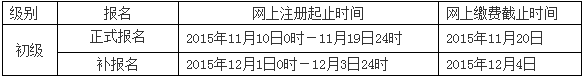 新疆2016初級職稱考試報(bào)名時(shí)間11月10日起