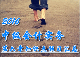 2016中級(jí)會(huì)計(jì)職稱《中級(jí)會(huì)計(jì)實(shí)務(wù)》第六章知識(shí)點(diǎn)預(yù)習(xí)匯總