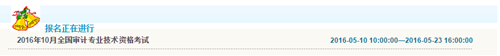 上海2016年中級審計師考試報名入口