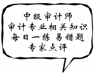 中級(jí)審計(jì)師《審計(jì)專業(yè)相關(guān)知識(shí)》易錯(cuò)題解析