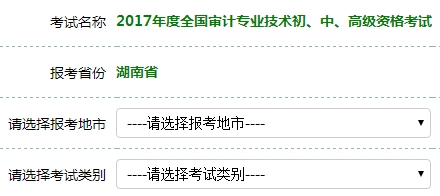 2017年審計師考試報名入口開通