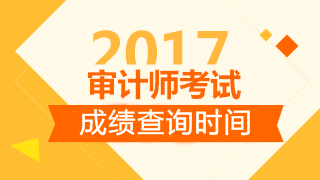 2017審計(jì)師考試成績查詢時(shí)間