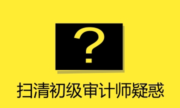 初級審計師答疑精華