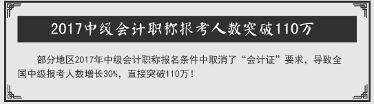 中級考生請聽題：聽說2018年中級會計(jì)職稱考試要卡通過率？