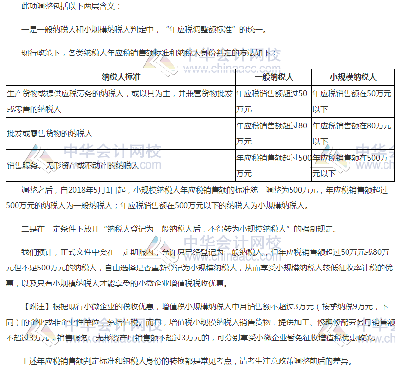 增值稅稅率調(diào)整對(duì)2018年初級(jí)會(huì)計(jì)考試有何影響？