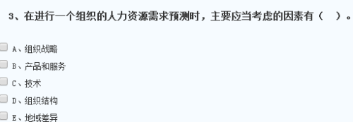 某企業(yè)決定進入新業(yè)務領(lǐng)域，急需大量該業(yè)務領(lǐng)域的優(yōu)秀人才，這表明影響其人力資源需求的因素是