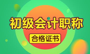 2019年廣東省初級(jí)會(huì)計(jì)證書(shū)領(lǐng)取時(shí)間預(yù)計(jì)為：11月份開(kāi)始