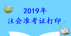 注會準考證打印