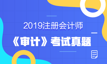 2019年注冊會(huì)計(jì)師考試《審計(jì)》