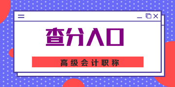 2019年廣東高級(jí)會(huì)計(jì)成績(jī)查詢(xún)