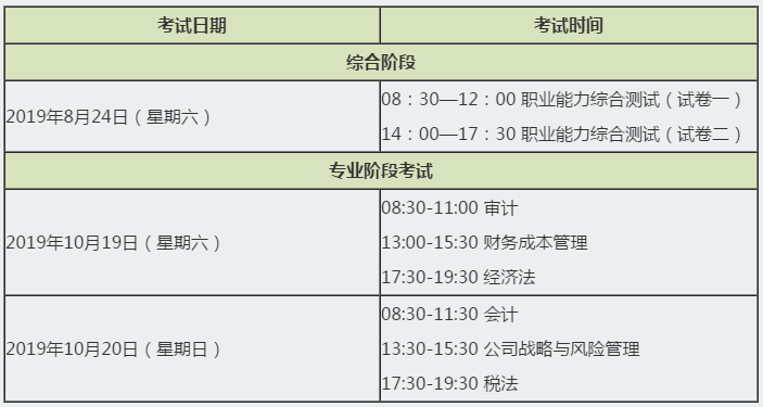 2020年cpa考試時(shí)間報(bào)名時(shí)間分別是什么時(shí)候？