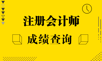 天津注冊會計師可以查成績啦！