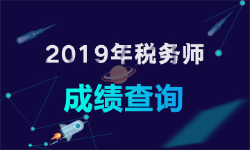 2019年稅務(wù)師成績查詢查詢