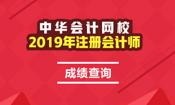 安徽2019年注冊會計師成績查詢