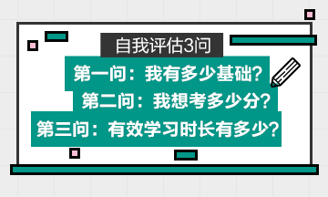 基礎(chǔ)+目標(biāo)分?jǐn)?shù)+有效學(xué)習(xí)時(shí)長(zhǎng)=高會(huì)備考計(jì)劃