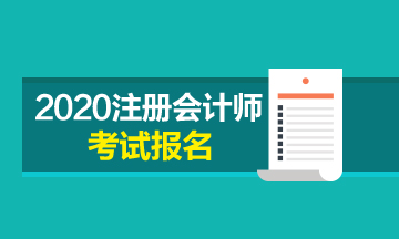 2020年注冊(cè)會(huì)計(jì)師考試報(bào)名