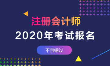 云南2020年cpa什么時候報名？