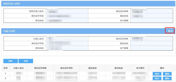 如何通過(guò)電子稅務(wù)局變更辦稅人員？