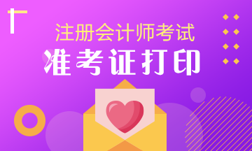 寧夏2020年注冊會計師準(zhǔn)考證打印時間你清楚嗎！