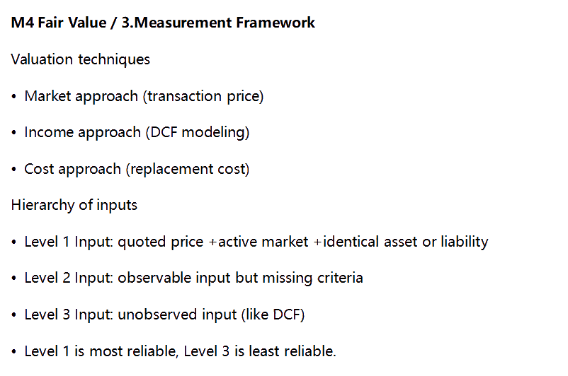 AICPA知識點(diǎn)：Fair Value—Measurement Framework