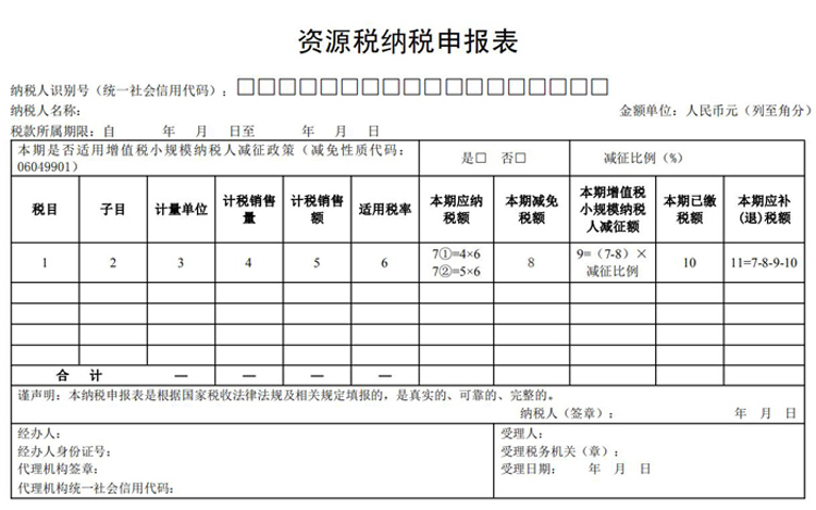 國(guó)家稅務(wù)總局關(guān)于資源稅征管若干問題的公告（征求意見稿）