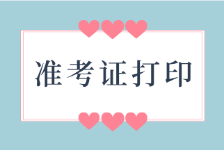 上海2020年初級(jí)經(jīng)濟(jì)師什么時(shí)候可以打印準(zhǔn)考證？