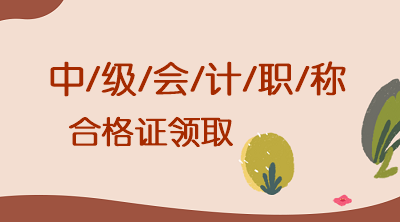 2020年廣東肇慶中級(jí)會(huì)計(jì)考試合格證書(shū)領(lǐng)取開(kāi)始了嗎？