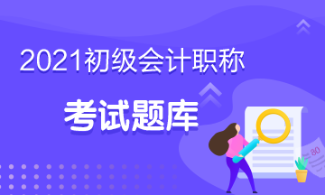 浙江2021初級會計考試在線題庫包含什么？