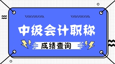 廣西欽州會(huì)計(jì)中級(jí)職稱成績(jī)查詢時(shí)間