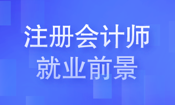 注冊(cè)會(huì)計(jì)師就業(yè)前景你知道嗎？