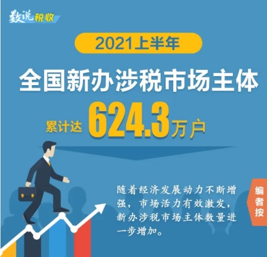 2021上半年新辦涉稅市場(chǎng)主體有哪些亮點(diǎn)？為你揭秘