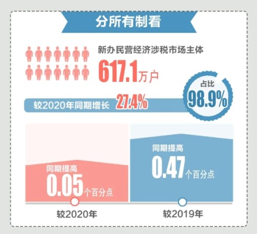 2021上半年新辦涉稅市場(chǎng)主體有哪些亮點(diǎn)？為你揭秘