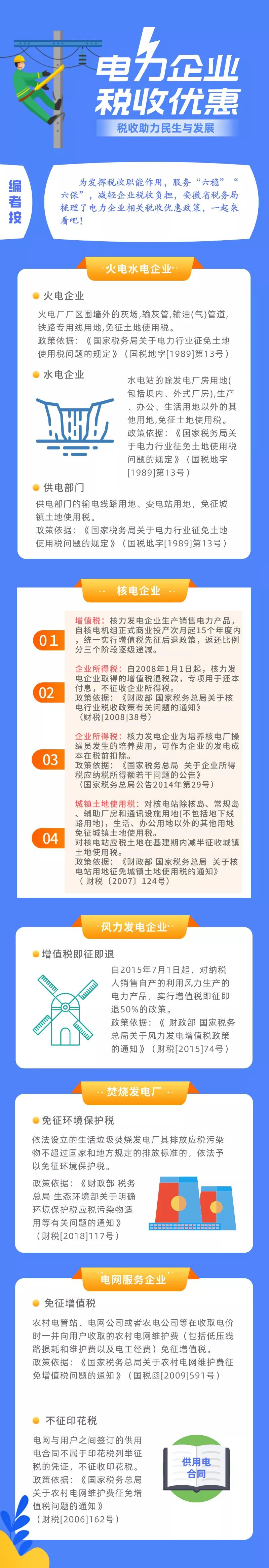 收藏！一圖了解電力企業(yè)稅收優(yōu)惠