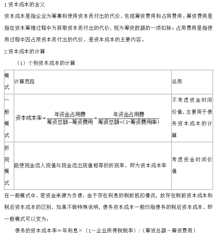 【30天預(yù)習(xí)計劃】中級財務(wù)管理知識點18：資本成本的含義、計算