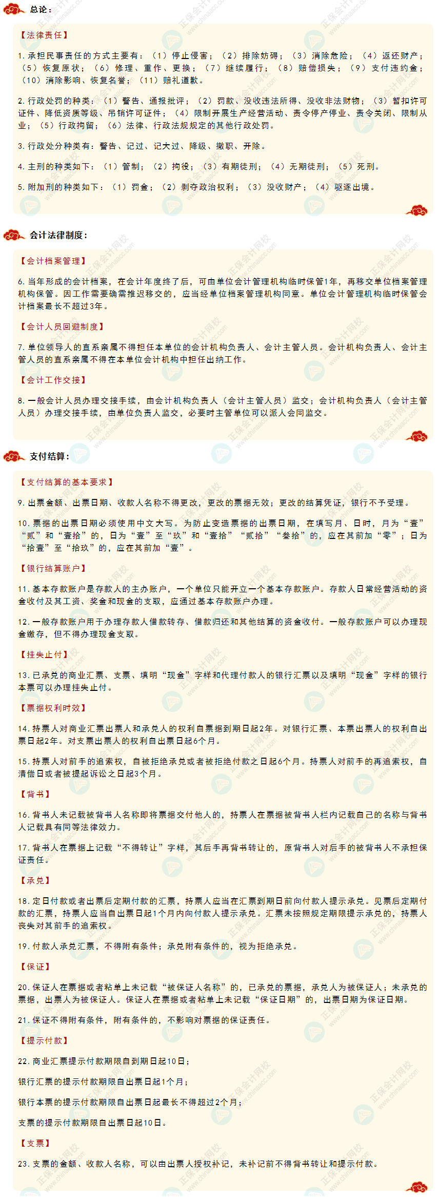 【收藏】2022初級會計《經(jīng)濟法基礎(chǔ)》必背法條強勢來襲！