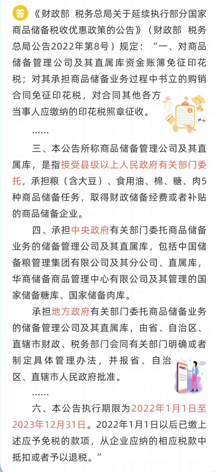 商品儲備管理公司及其直屬庫是否繳納印花稅？