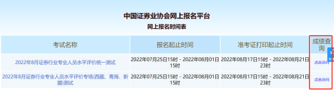 提醒?。?月證券統(tǒng)考成績查詢開通啦！