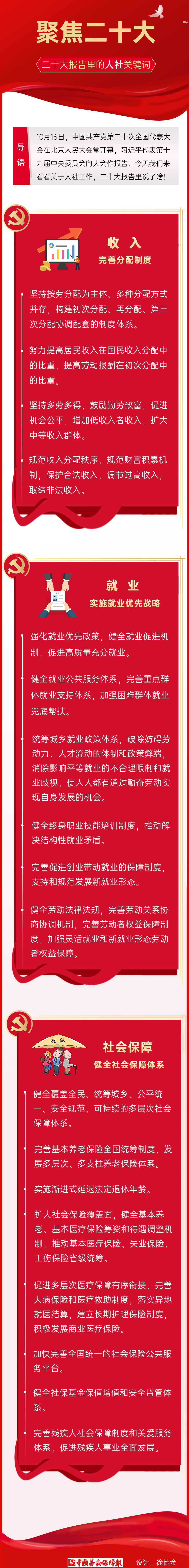 收入、就業(yè)、社?！瓉?lái)看看二十大報(bào)告里的人社關(guān)鍵詞