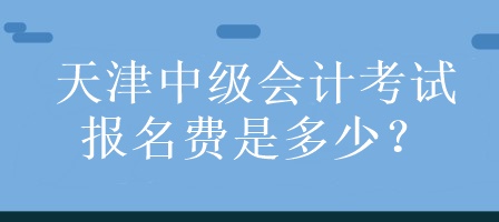 天津中級(jí)會(huì)計(jì)考試報(bào)名費(fèi)是多少？