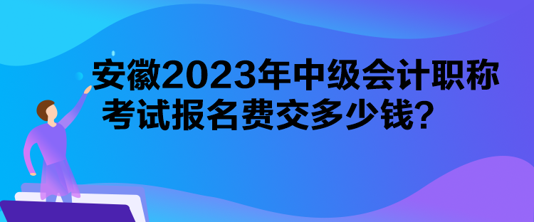 安徽2023年中級(jí)會(huì)計(jì)職稱考試報(bào)名費(fèi)交多少錢(qián)？