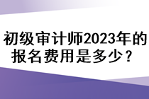 初級審計師2023年的報名費用是多少？