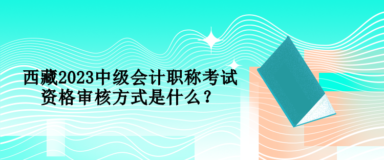 西藏2023中級會計職稱考試資格審核方式是什么？