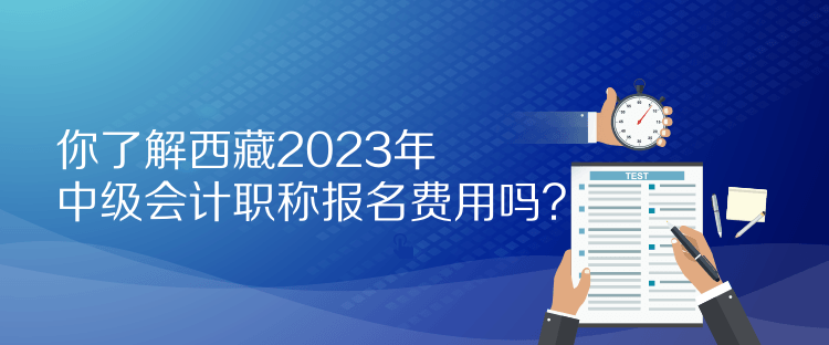 你了解西藏2023年中級會計職稱報名費用嗎？