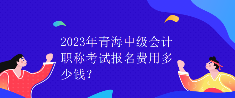 2023年青海中級會計職稱考試報名費用多少錢？