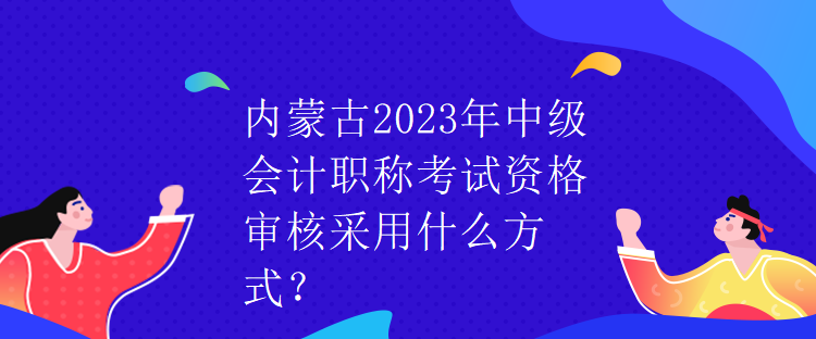 內(nèi)蒙古2023年中級會計職稱考試資格審核采用什么方式？