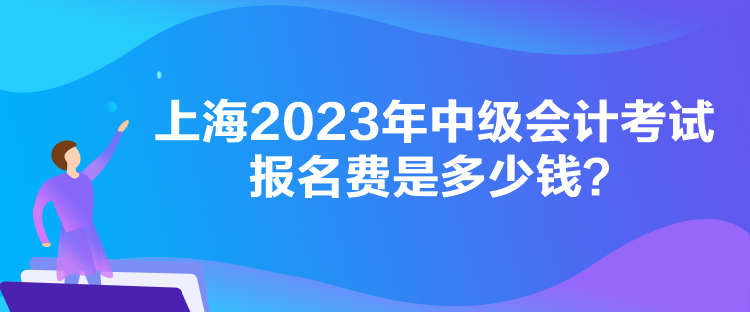 上海2023年中級會計考試報名費是多少錢？